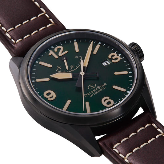 Orient Star RE-AU0201E00B Sports Outdoor Automatic Green Dial Black PVD Men's Watch