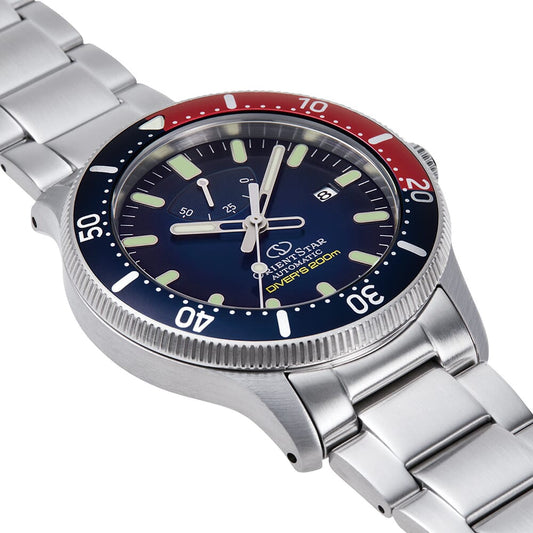 Orient Star RE-AU0306L00B Sports Diver Automatic Navy Blue Dial Stainless Steel Men's Watch