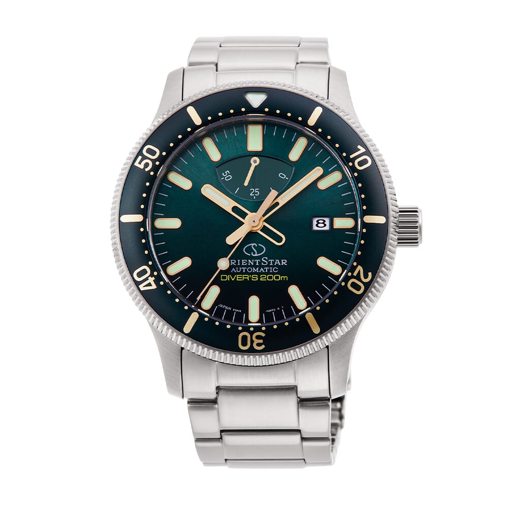 Orient Star RE-AU0307E00B Sports Diver Automatic Green Dial Stainless Steel Men's Watch