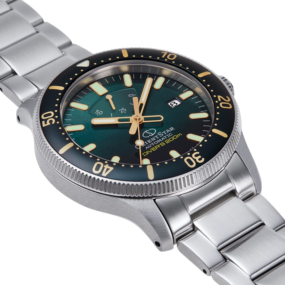 Orient Star RE-AU0307E00B Sports Diver Automatic Green Dial Stainless Steel Men's Watch