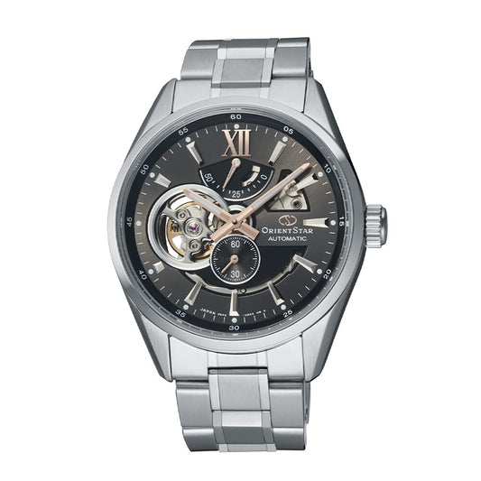 Orient Star RE-AV0004N00B Contemporary Modern Skeleton Automatic Grey Dial Stainless Steel Men's Watch