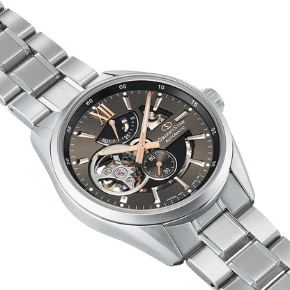 Orient Star RE-AV0004N00B Contemporary Modern Skeleton Automatic Grey Dial Stainless Steel Men's Watch