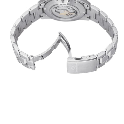 Orient Star RE-AV0113S00B Contemporary Modern Skeleton Automatic White Dial Stainless Steel Men's Watch