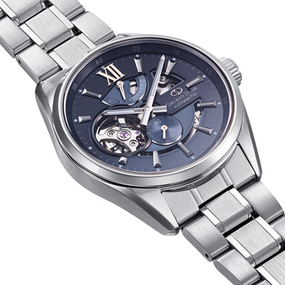 Orient Star RE-AV0132L00B Contemporary Modern Skeleton Limited Edition Automatic Blue Grey Dial Stainless Steel Men's Watch