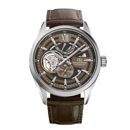 Orient Star RE-AV0139Y00B Contemporary Modern Skeleton Automatic Brown Dial Men's Watch