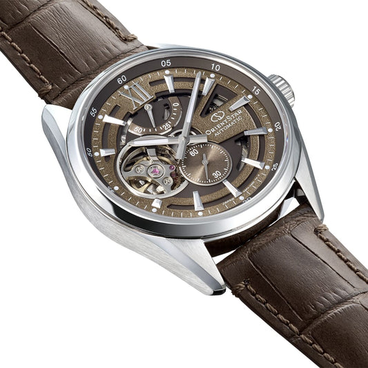 Orient Star RE-AV0139Y00B Contemporary Modern Skeleton Automatic Brown Dial Men's Watch