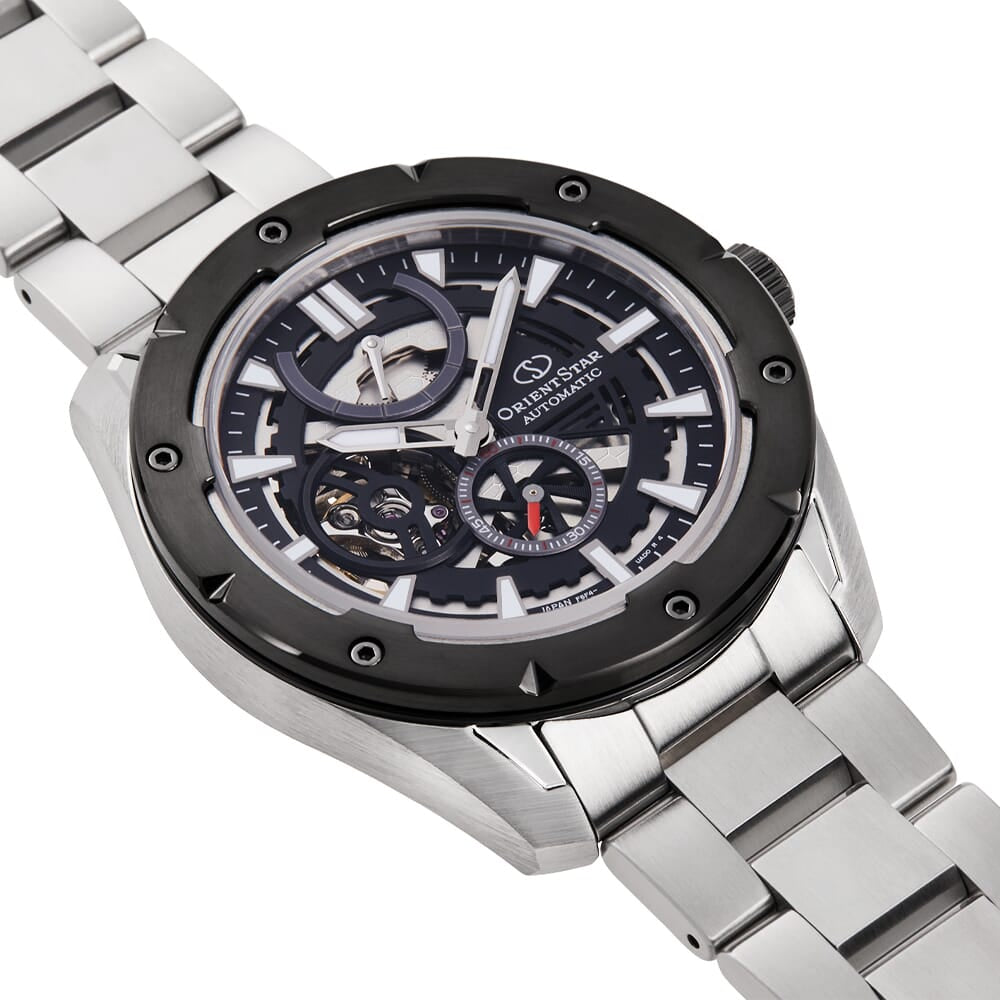 Orient Star Open Heart Stainless Steel Watch for men RE-AV0A01B00B