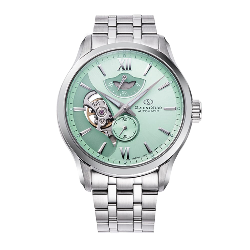 Orient Star RE-AV0B11E00B Contemporary Layered Skeleton Limited Edition Automatic Mint Green Dial Stainless Steel Men's Watch