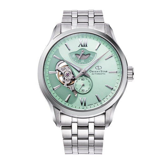 Orient Star RE-AV0B11E00B Contemporary Layered Skeleton Limited Edition Automatic Mint Green Dial Stainless Steel Men's Watch