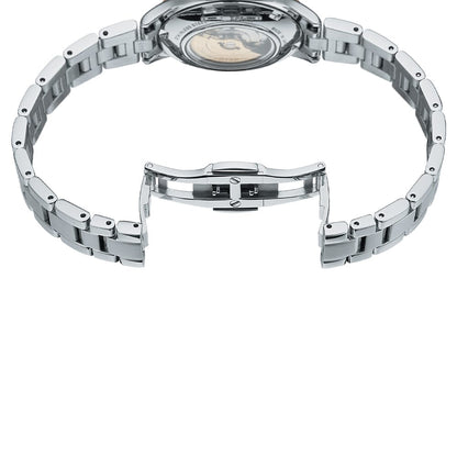 Orient Star RE-ND0001S00B Classic Semi Skeleton Automatic Ivory Dial Two-Tone Women's Watch