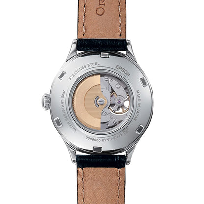 Orient Star RE-ND0005S00B Classic Semi Skeleton Automatic White Dial Blue Leather Women's Watch