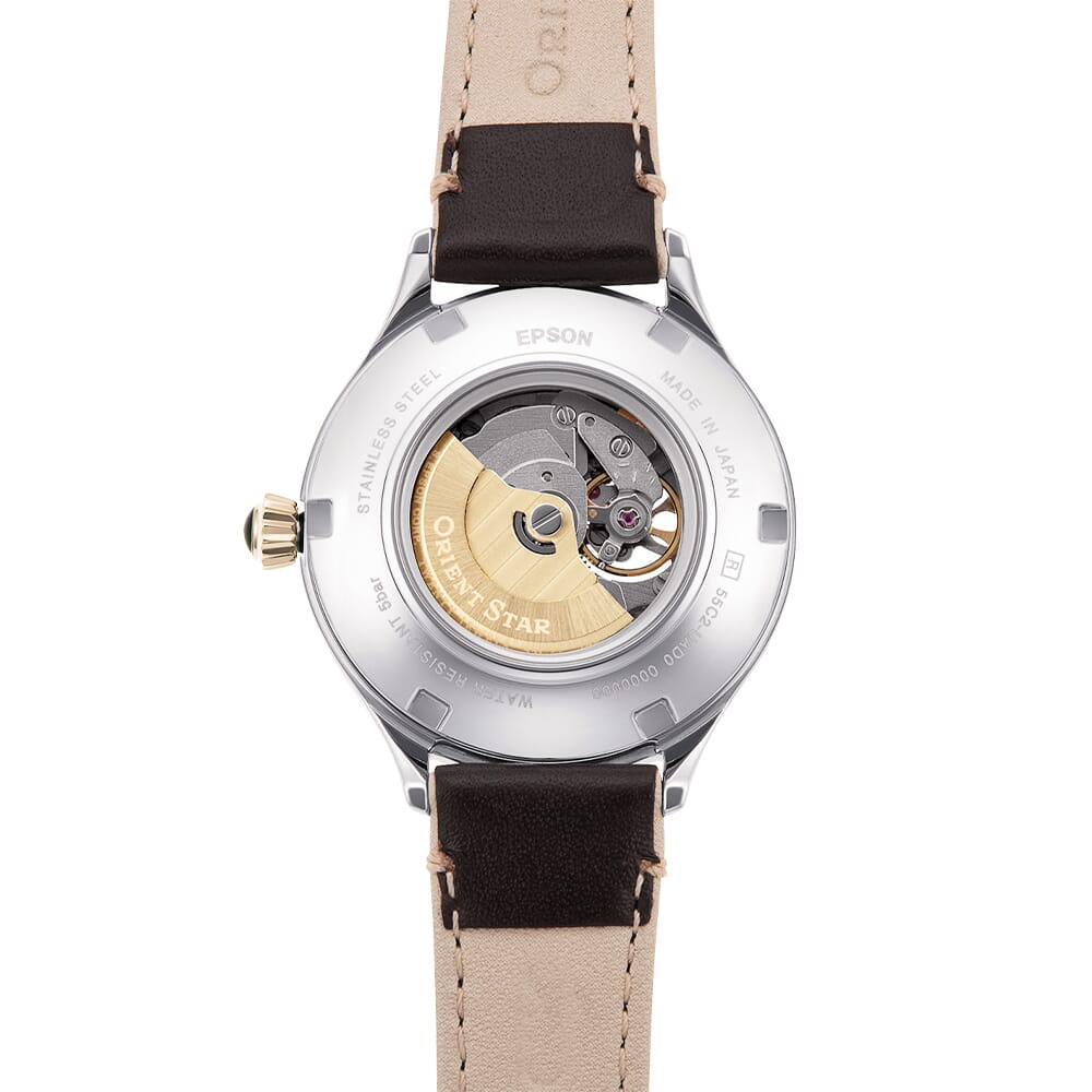 Orient Star RE-ND0010G00B Classic Semi Skeleton Automatic Champagne Gold Dial Women's Watch