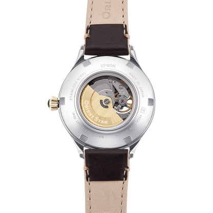Orient Star RE-ND0010G00B Classic Semi Skeleton Automatic Champagne Gold Dial Women's Watch