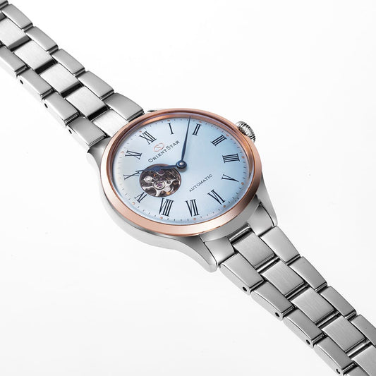 Orient Star RE-ND0020L00B Classic Semi Skeleton Limited Edition Automatic Sky Blue Dial Women's Watch