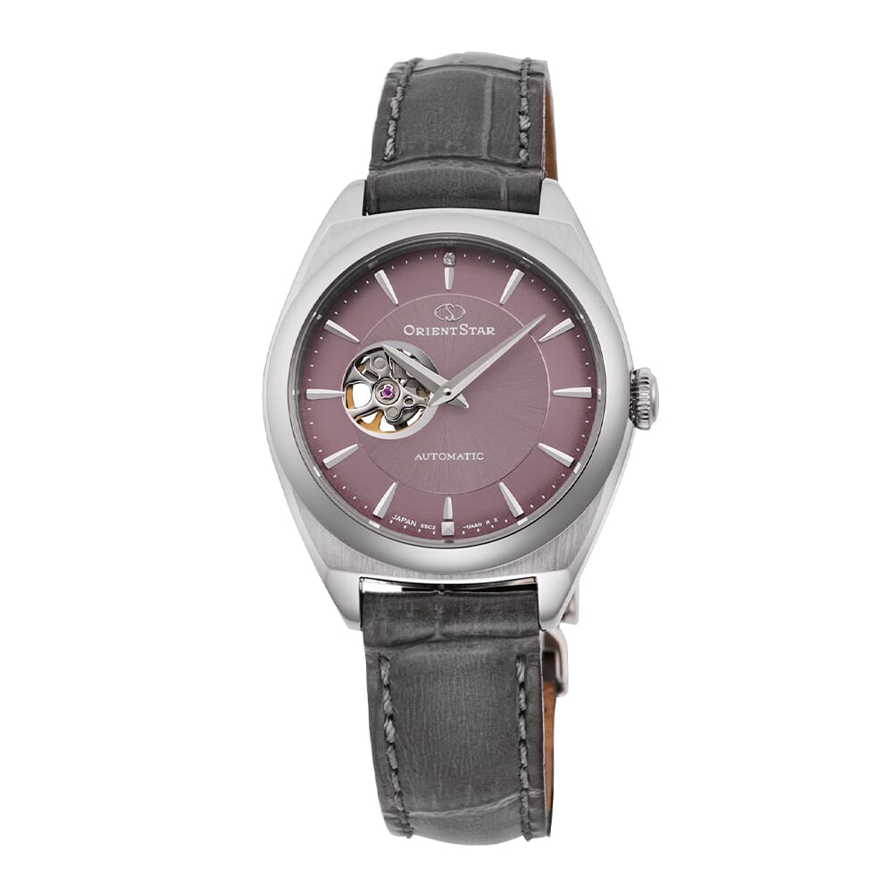Orient Star RE-ND0103N00B Contemporary Semi Skeleton Automatic Pink Dial Women's Watch