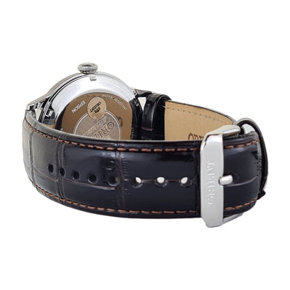ORIENT Beige dial Automatic Leather Strap Watch for men SAC00009N0