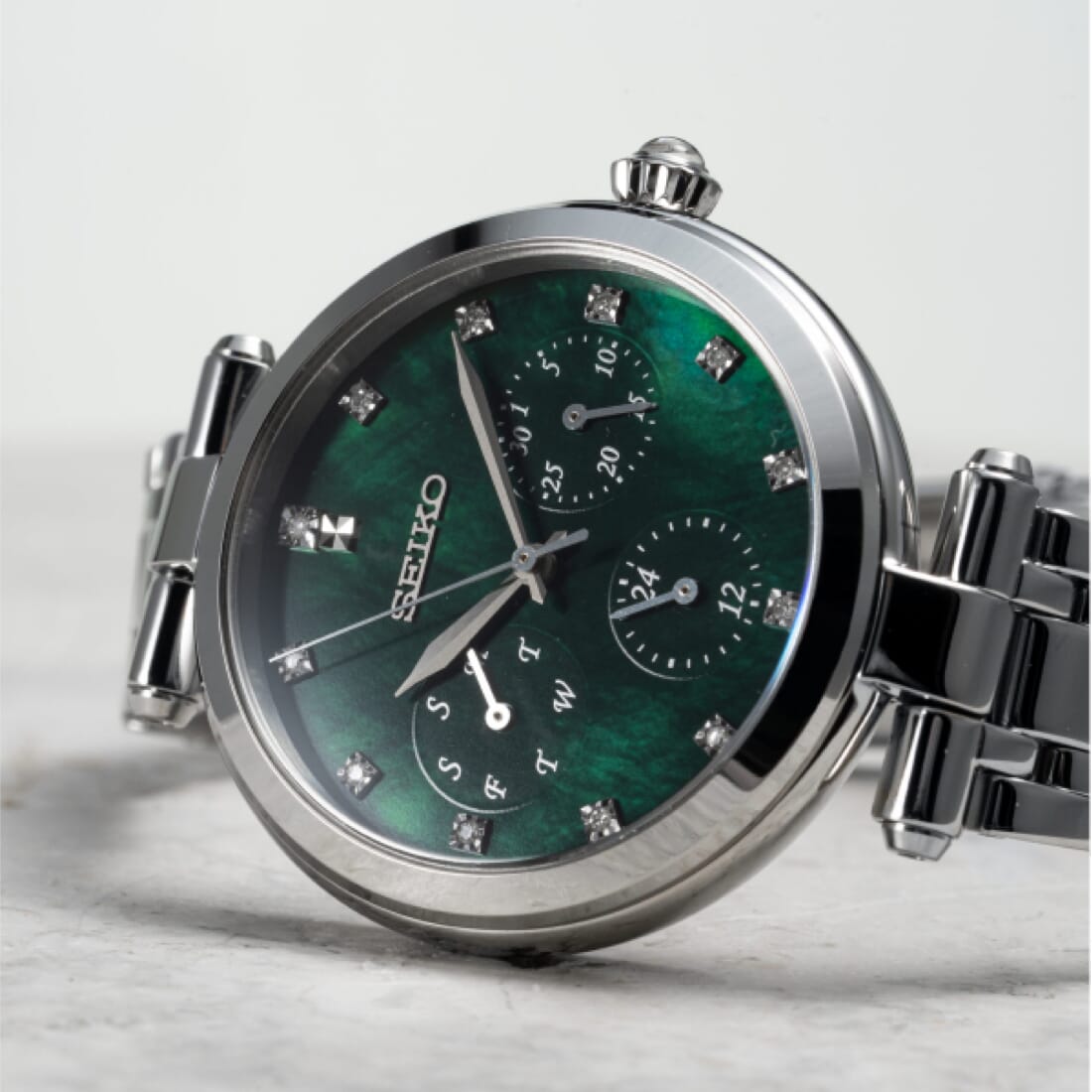 SEIKO SKY063P1 كرونوغراف كوارتز أنالوج ستانلس ستيل
