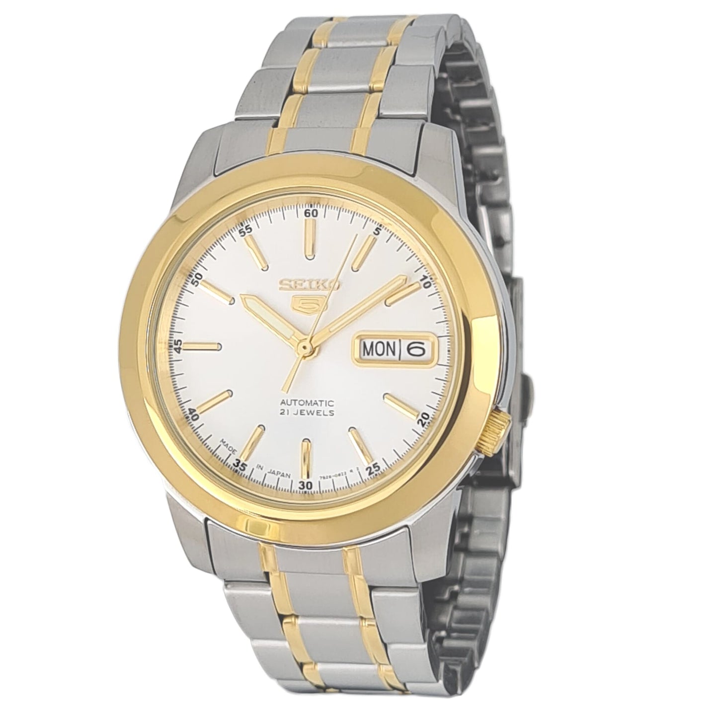 SEIKO Men's Automatic Watch, Analog Display and Stainless Steel Strap SNKE54J1