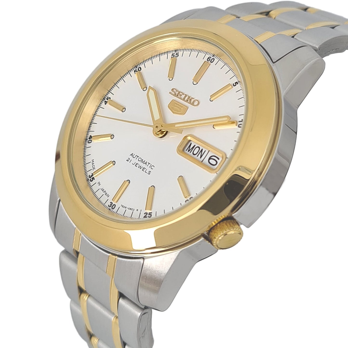 SEIKO Men's Automatic Watch, Analog Display and Stainless Steel Strap SNKE54J1