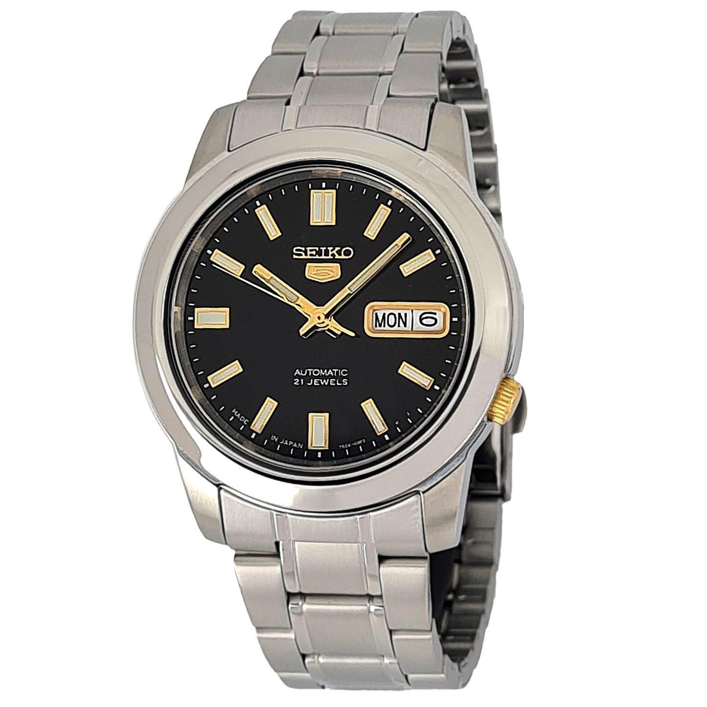 Seiko Men Automatic Watch With Analog Display And Stainless Steel Strap SNKK17J1