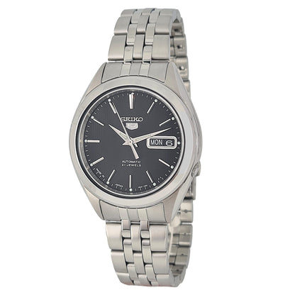 Seiko 5 Black Dial Automatic analog Stainless Steel Men's Watch SNKL23J1