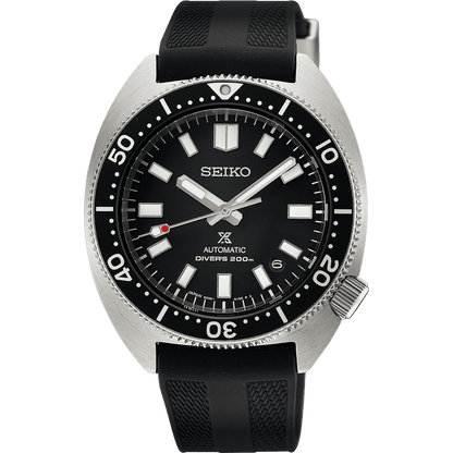 Seiko PROSPEX Analog automatic Black Dial Silicone strap Diver's watch for Men SPB317J