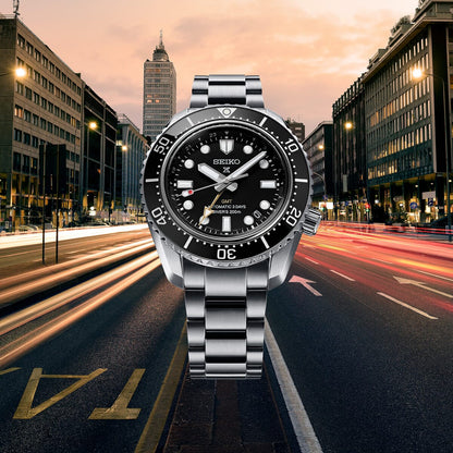 SEIKO PROSPEX AUTOMATIC G.M.T DIVERS stainless steel watch for men SPB383J