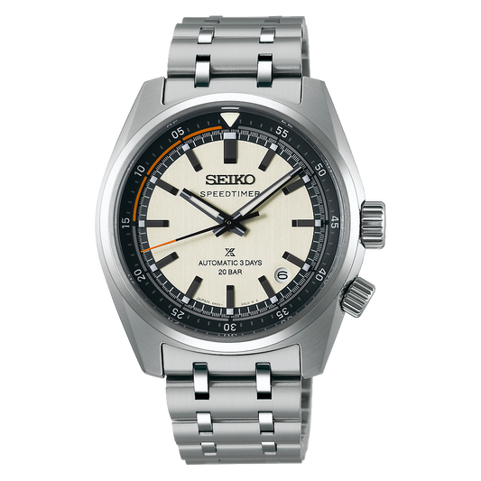 Seiko Prospex Speedtimer Beige Dial Stainless Steel watch for men SPB513J
