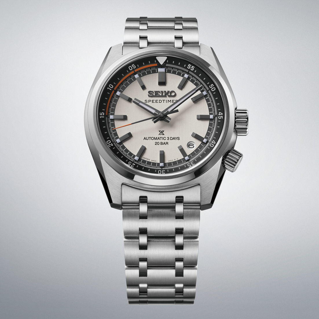 Seiko Prospex Speedtimer Beige Dial Stainless Steel watch for men SPB513J