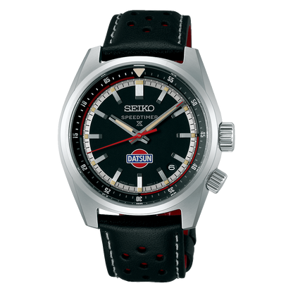 Seiko Prospex Speedtimer Black Dial Leather Strap watch for men SPB517J