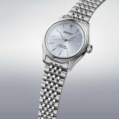 Seiko Presage Silver Dial Stainless Steel Watch for Men SPB521J