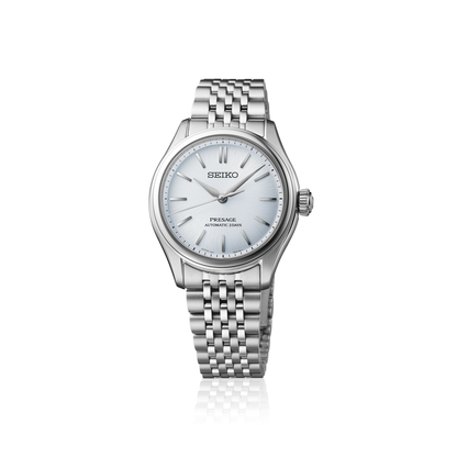 Seiko Presage Silver Dial Stainless Steel Watch for Men SPB521J