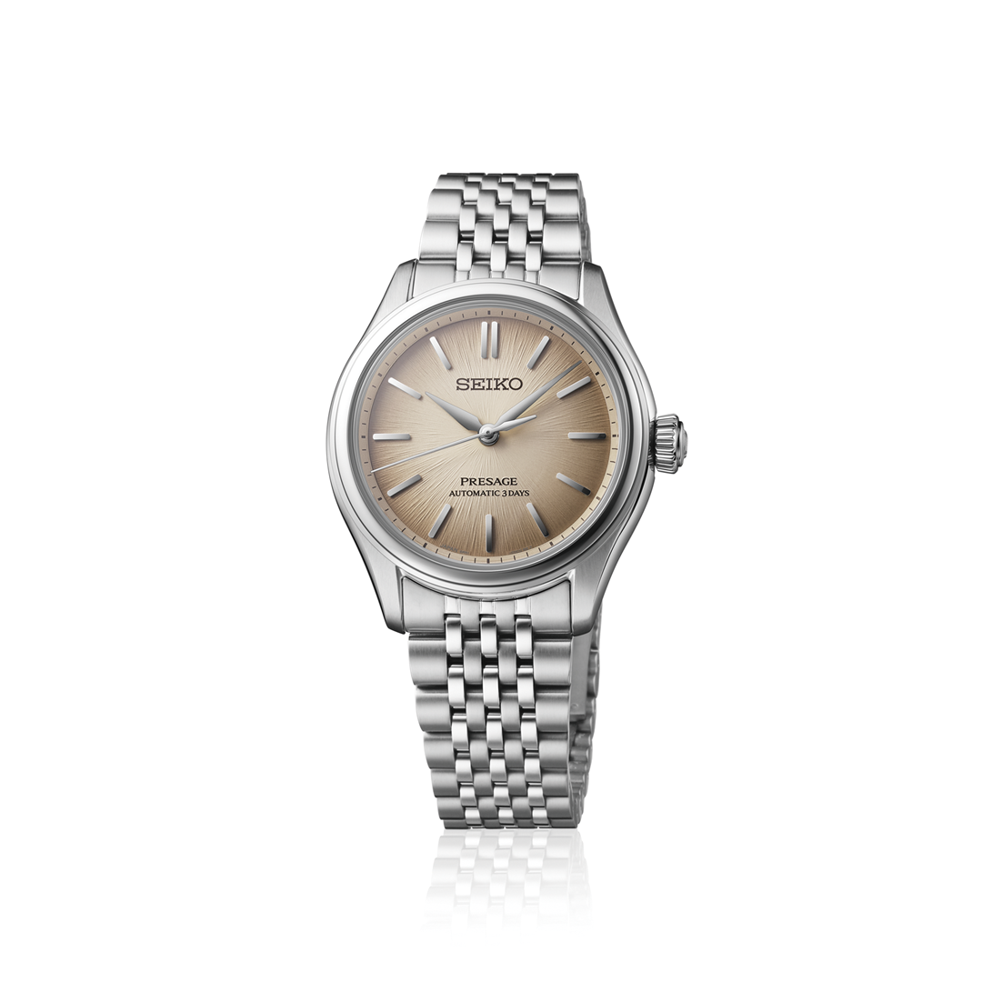 Seiko Presage Gradient Brown Dial Stainless Steel Watch for Men SPB523J
