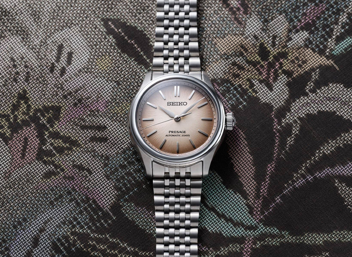Seiko Presage Gradient Brown Dial Stainless Steel Watch for Men SPB523J