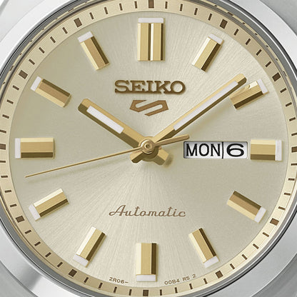 Seiko 5 Sports Golden Dial Stainless Steel Automatic Men's Watch SRE023K1