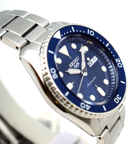 ساعة رجالية SEIKO 5 FACELIFT، مينا أزرق SRPD51K1