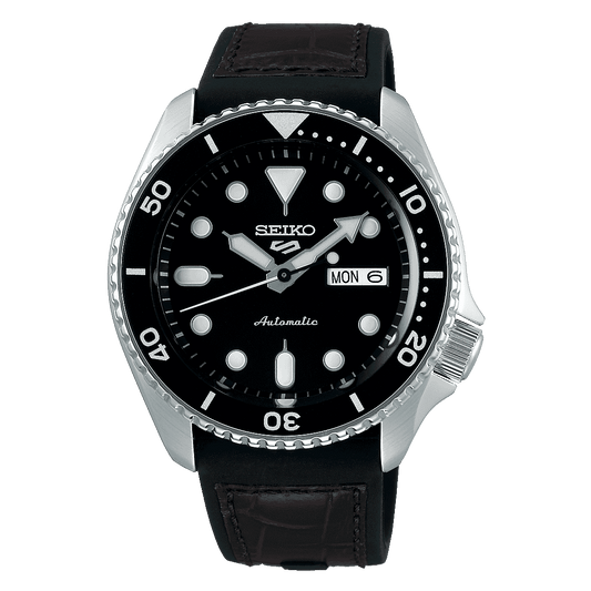 ساعة رجالية SEIKO 5 FACELIFT بمينا خلفي SRPD55K2