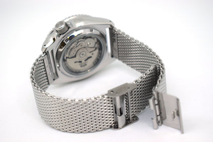 ساعة يد رجالية SEIKO 5 FACELIFT مينا سوداء SRPD73K1