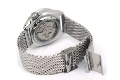 ساعة رجالية SEIKO 5 FACELIFT بمينا أخضر SRPD75K1