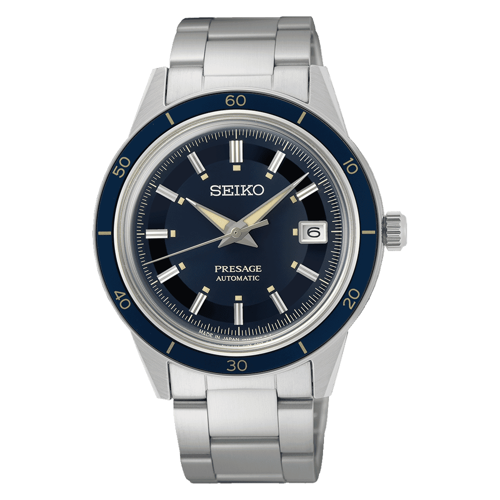 Seiko Presage purple Dial Stainless Steel watch for men SRPG05J