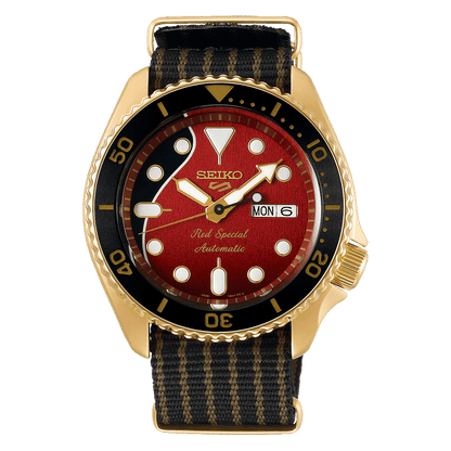 SEIKO 5 تناظرية SRPH80K1، متعددة الألوان، شريط