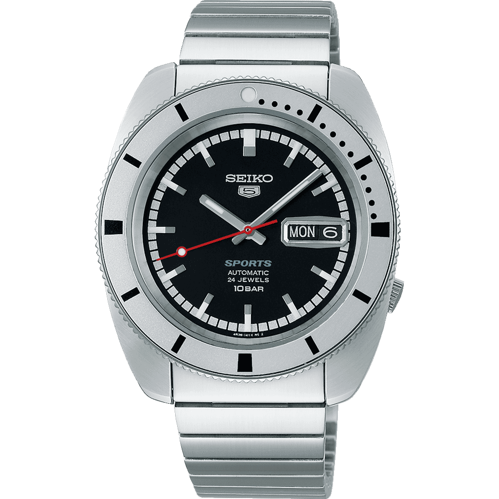 Seiko 5 Sports black dial watch for men SRPL05K1