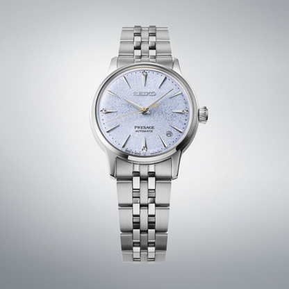 Seiko Presage Blue Dial Stainless Steel Watch for Ladies SRPL61J