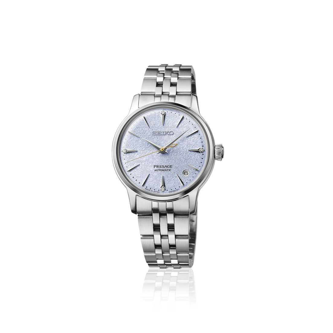 Seiko Presage Blue Dial Stainless Steel Watch for Ladies SRPL61J