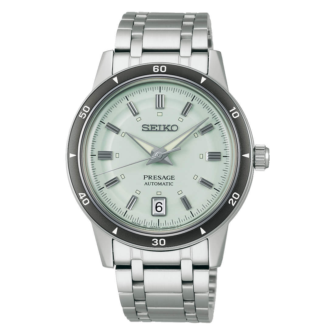 Seiko Presage Green Dial Stainless Steel Watch for Men SRPL71J