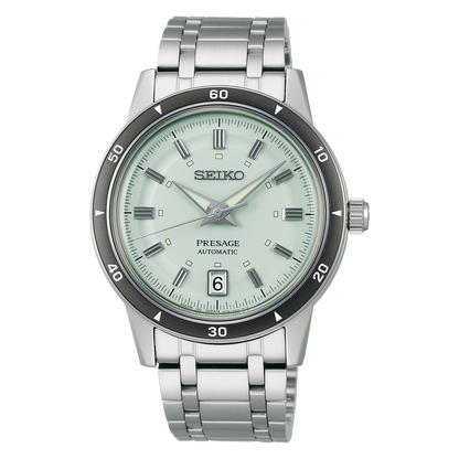 Seiko Presage Green Dial Stainless Steel Watch for Men SRPL71J