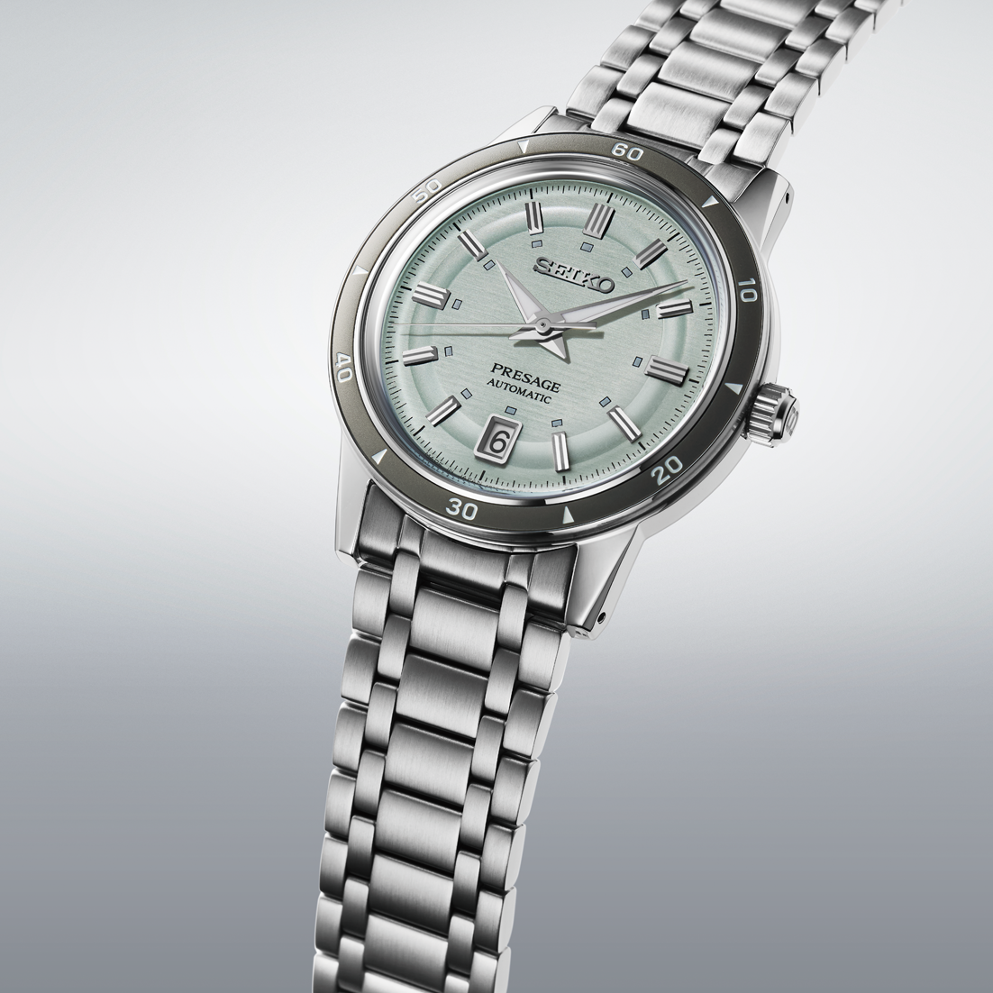 Seiko Presage Green Dial Stainless Steel Watch for Men SRPL71J