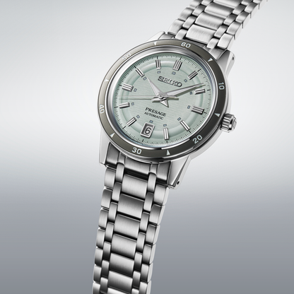 Seiko Presage Green Dial Stainless Steel Watch for Men SRPL71J