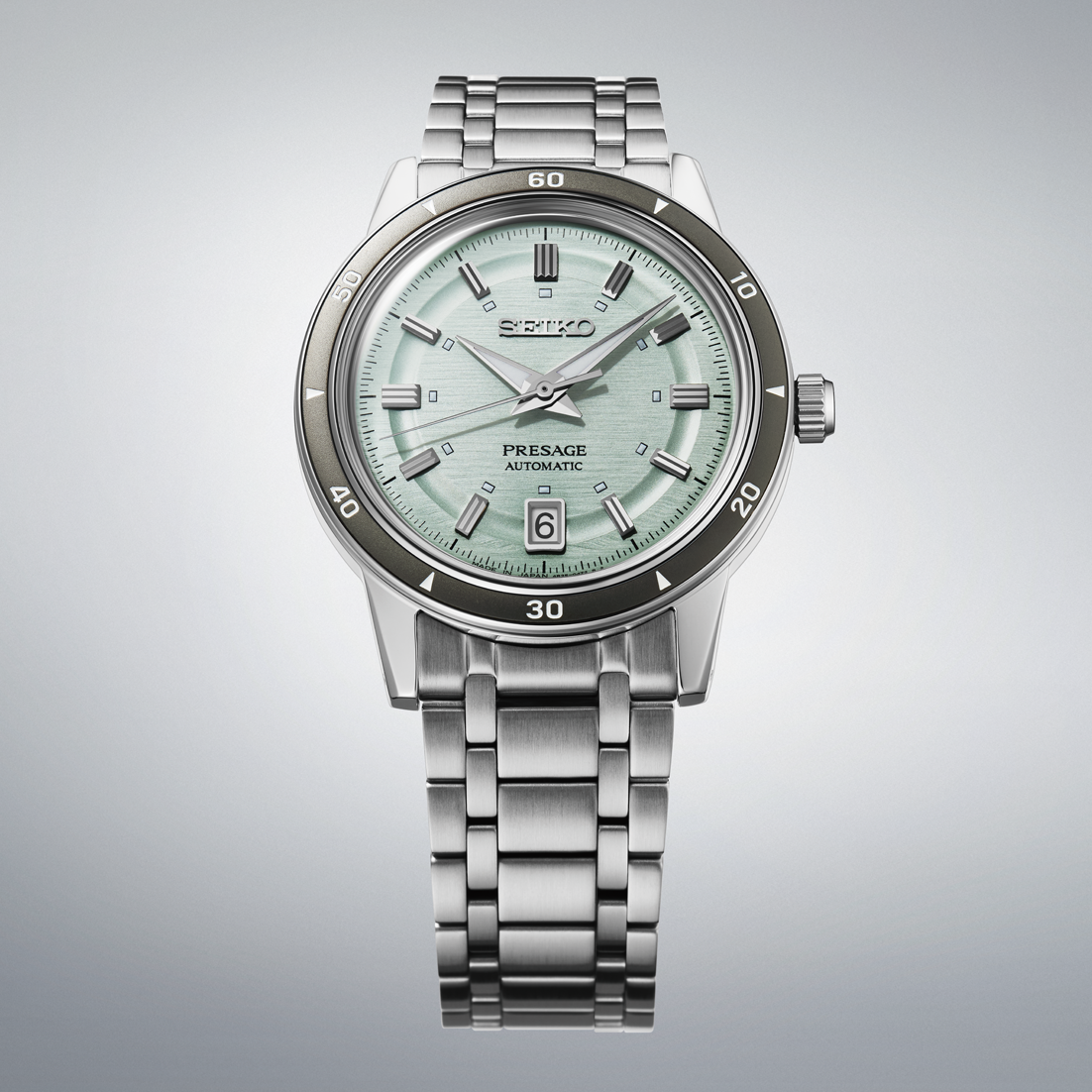 Seiko Presage Green Dial Stainless Steel Watch for Men SRPL71J