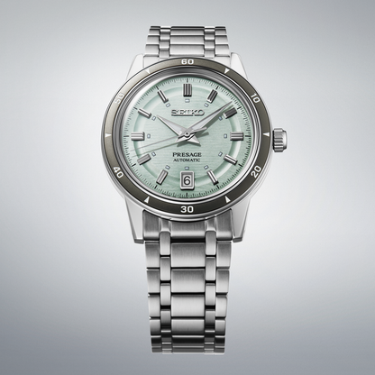 Seiko Presage Green Dial Stainless Steel Watch for Men SRPL71J